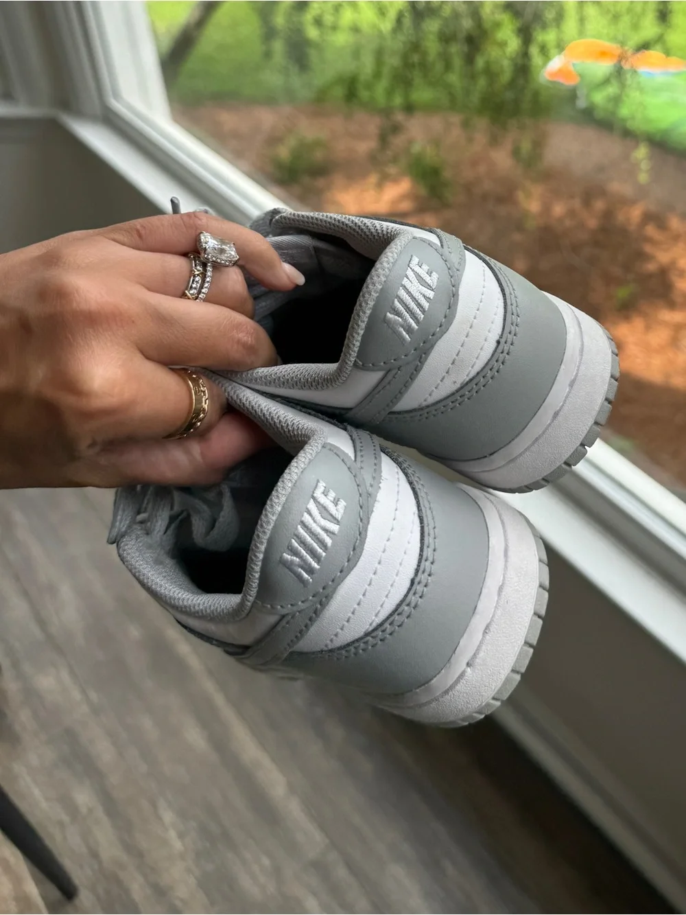 Nike dunk low Sneakers in Light Grey & White 2y